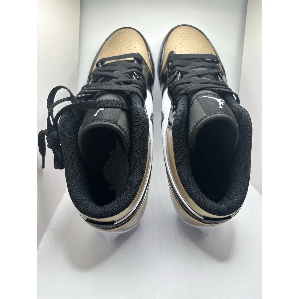 Jordan 1 Low TD Football Cleats Gold & Black Men's 10 FJ6245-701 NEW $145